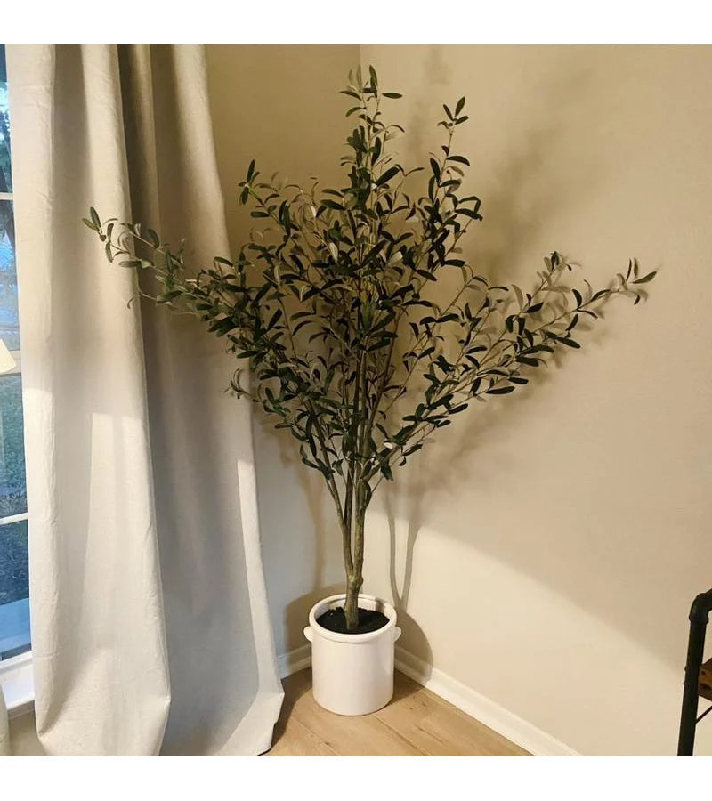 76.5"x 30" Artificial Olive Tree in Ceramic Pot - Threshold™ designed with Studio McGee