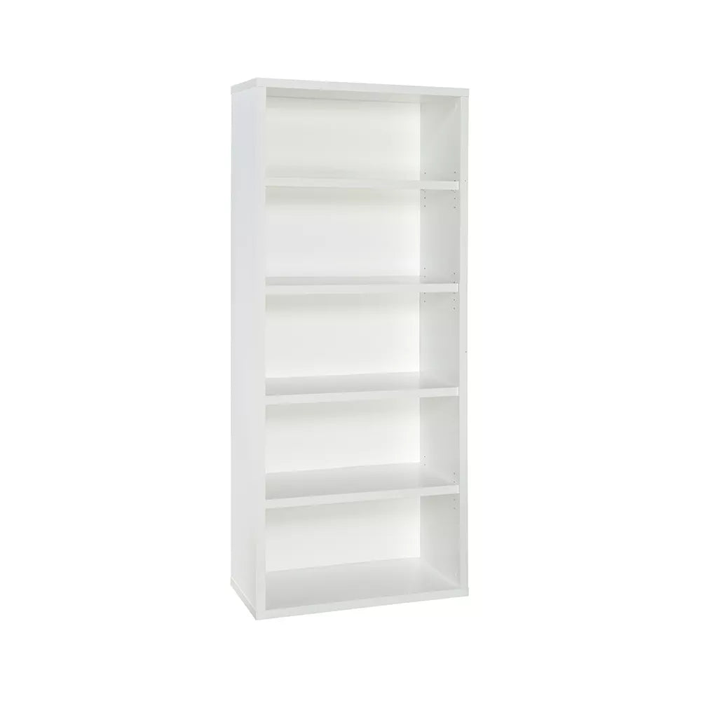 72.77" 5 Shelf Bookshelf White - ClosetMaid