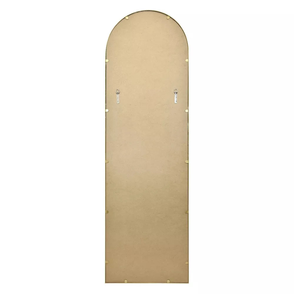 20" x 65" Arched Metal Leaner Mirror Brass - Threshold