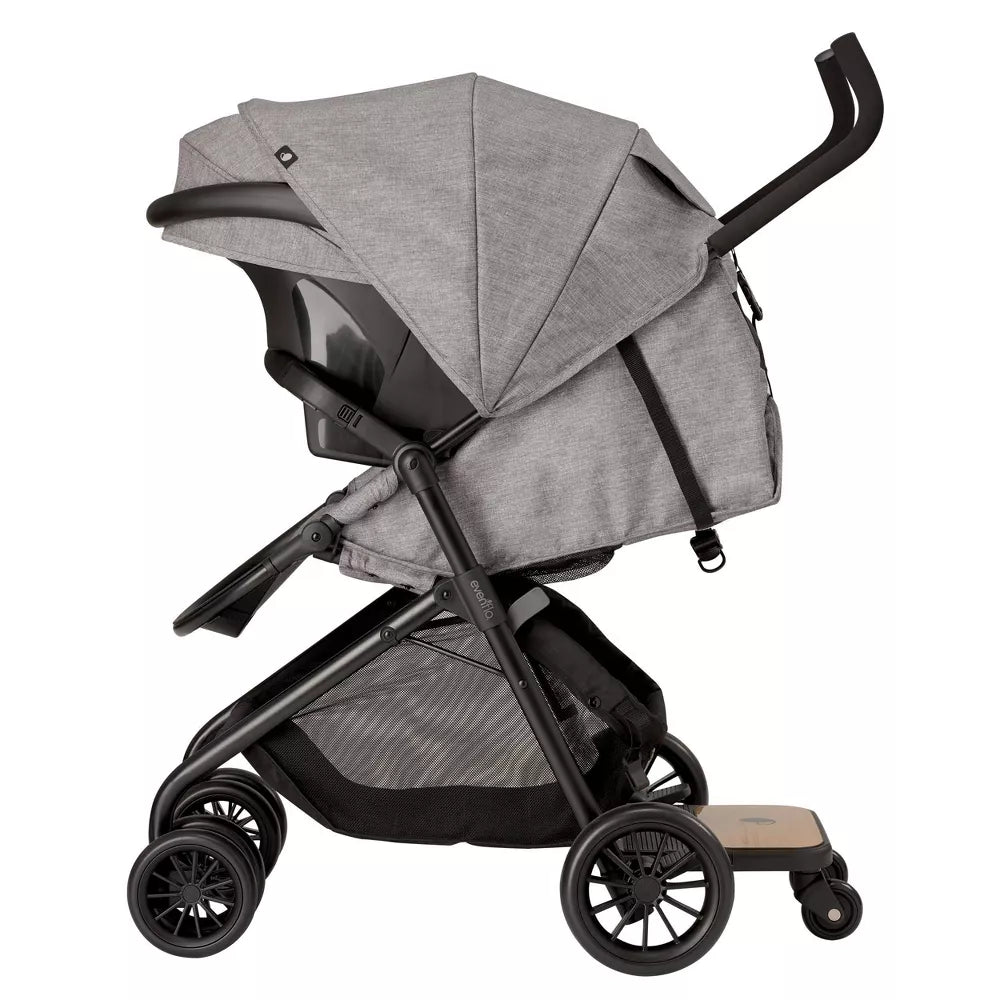 Evenflo Sibby Travel System with LiteMax 35 Infant Car Seat Mineral Gray