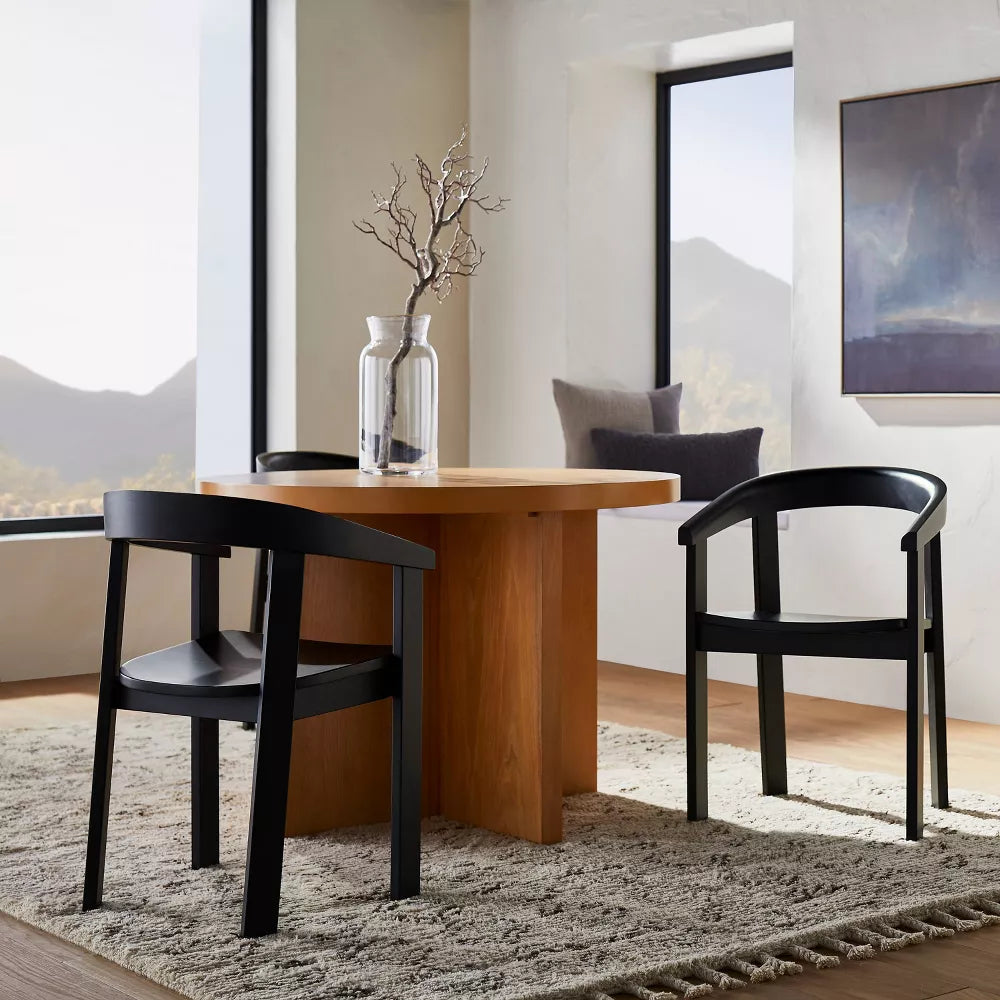 Terra Solid Wood Curved Back Dining Chair - Threshold designed with Studio McGee