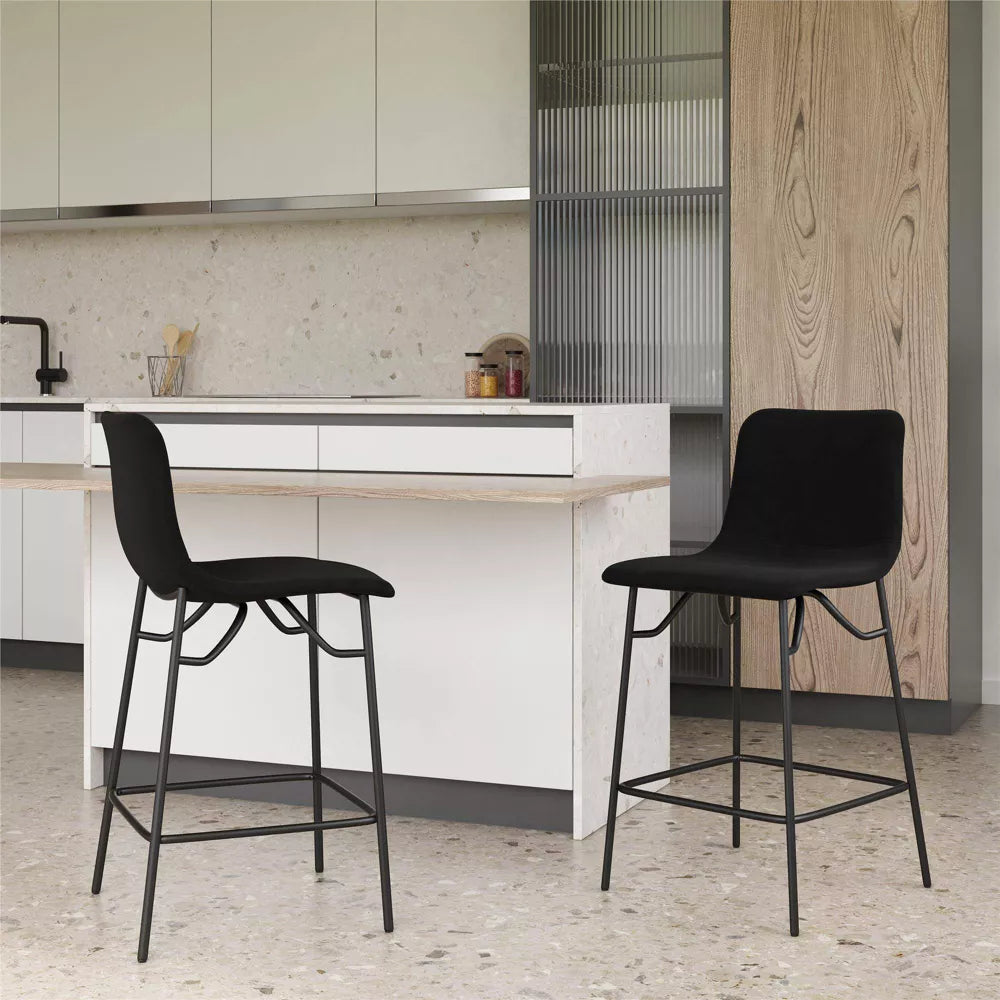 2pk Turnbull Counter Height Barstools Black - Project 62