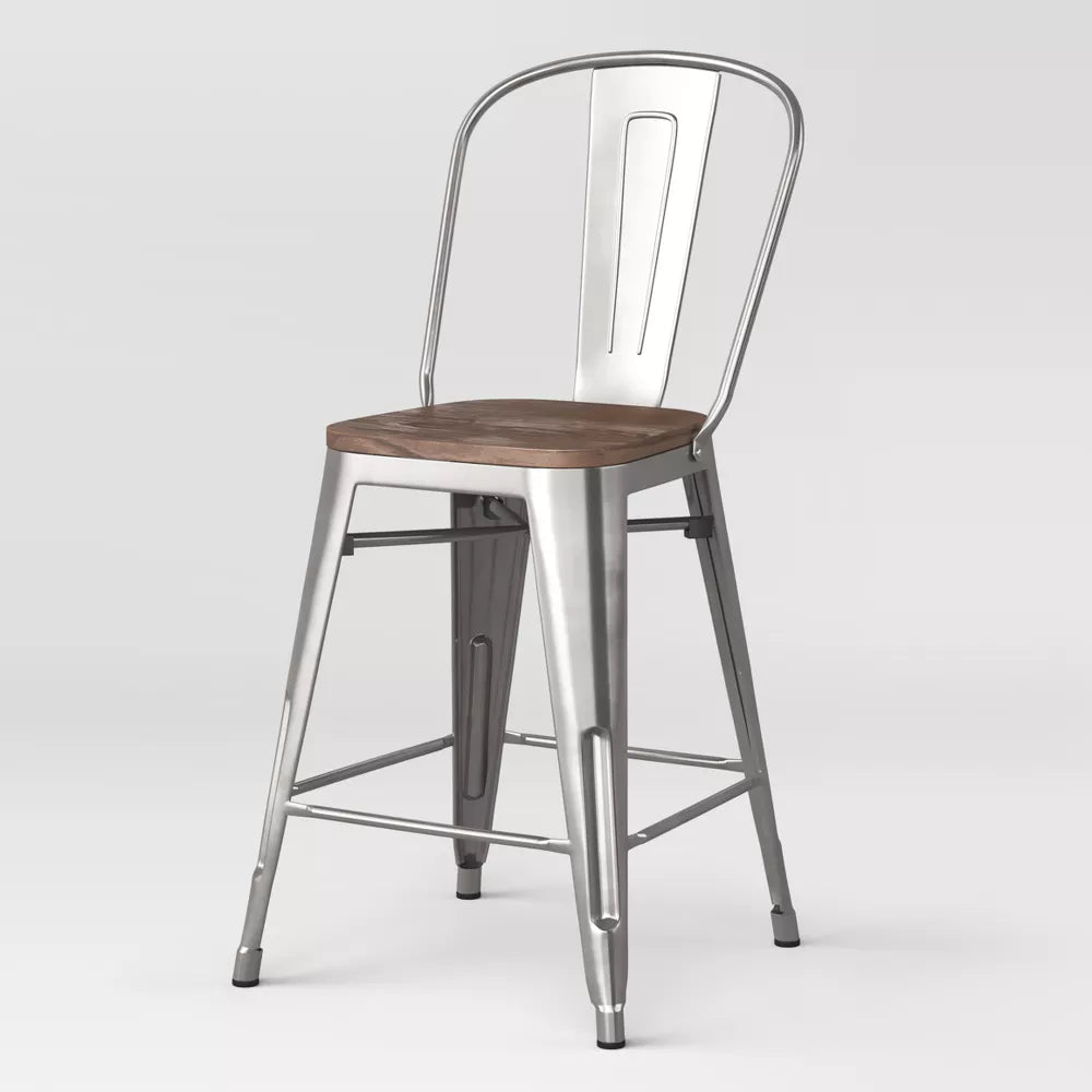 Threshold 24 backed clearance counter stool