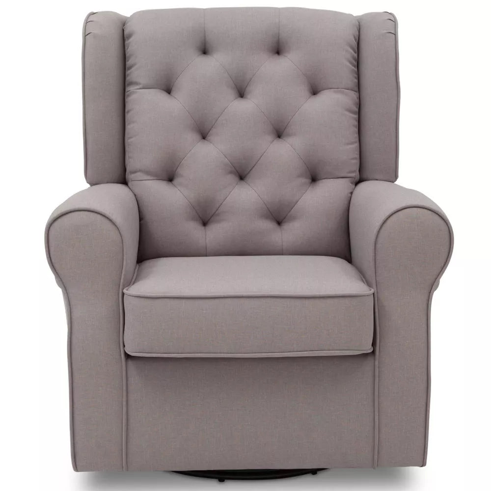 Delta Children Emma Nursery Glider Swivel Rocker Chair-French Gray