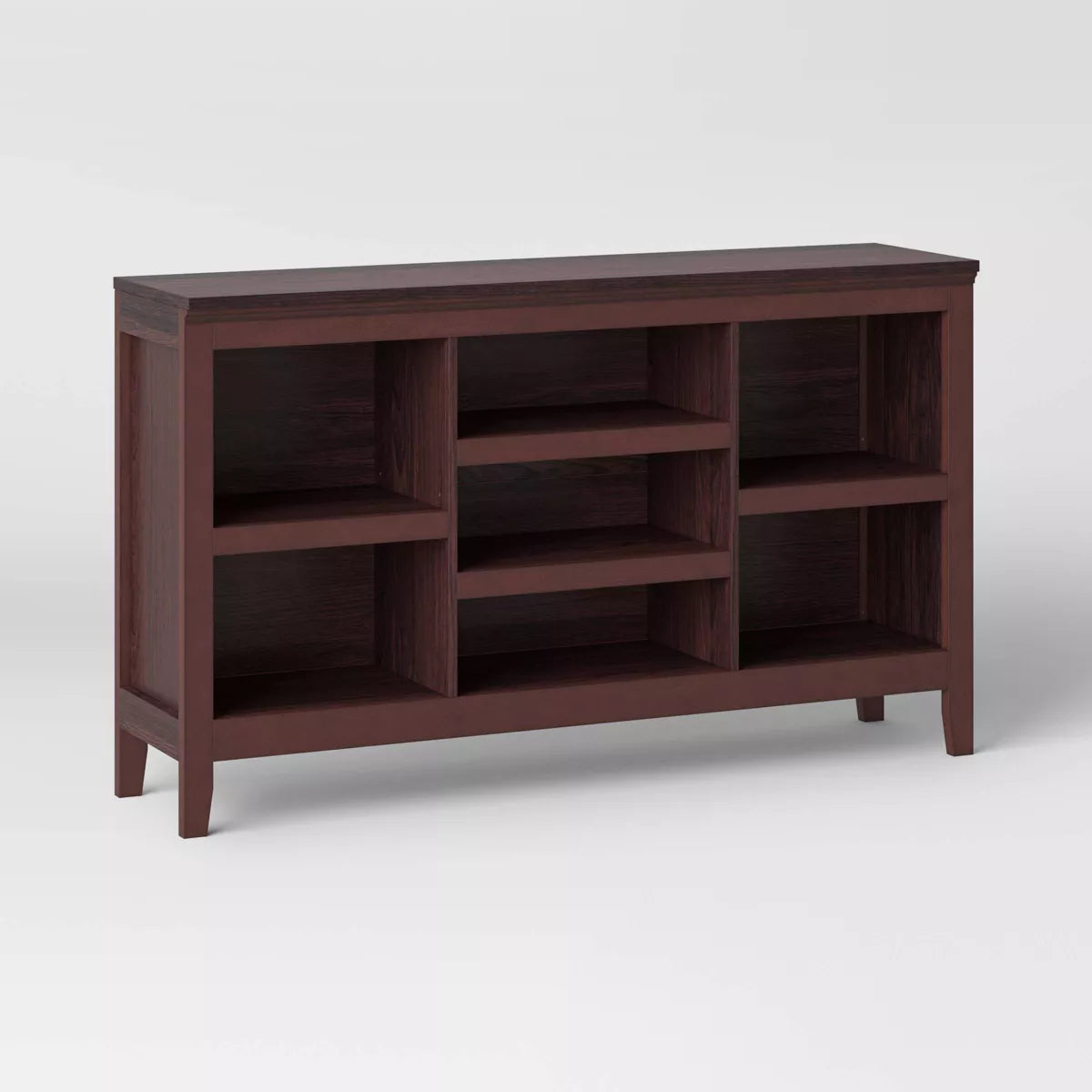 32" Carson Horizontal Bookcase with Adjustable Shelves Espresso - Threshold