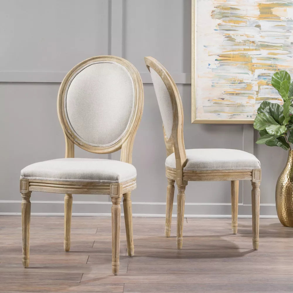 Set of 2 Phinnaeus Dining Chair Beige - Christopher Knight Home