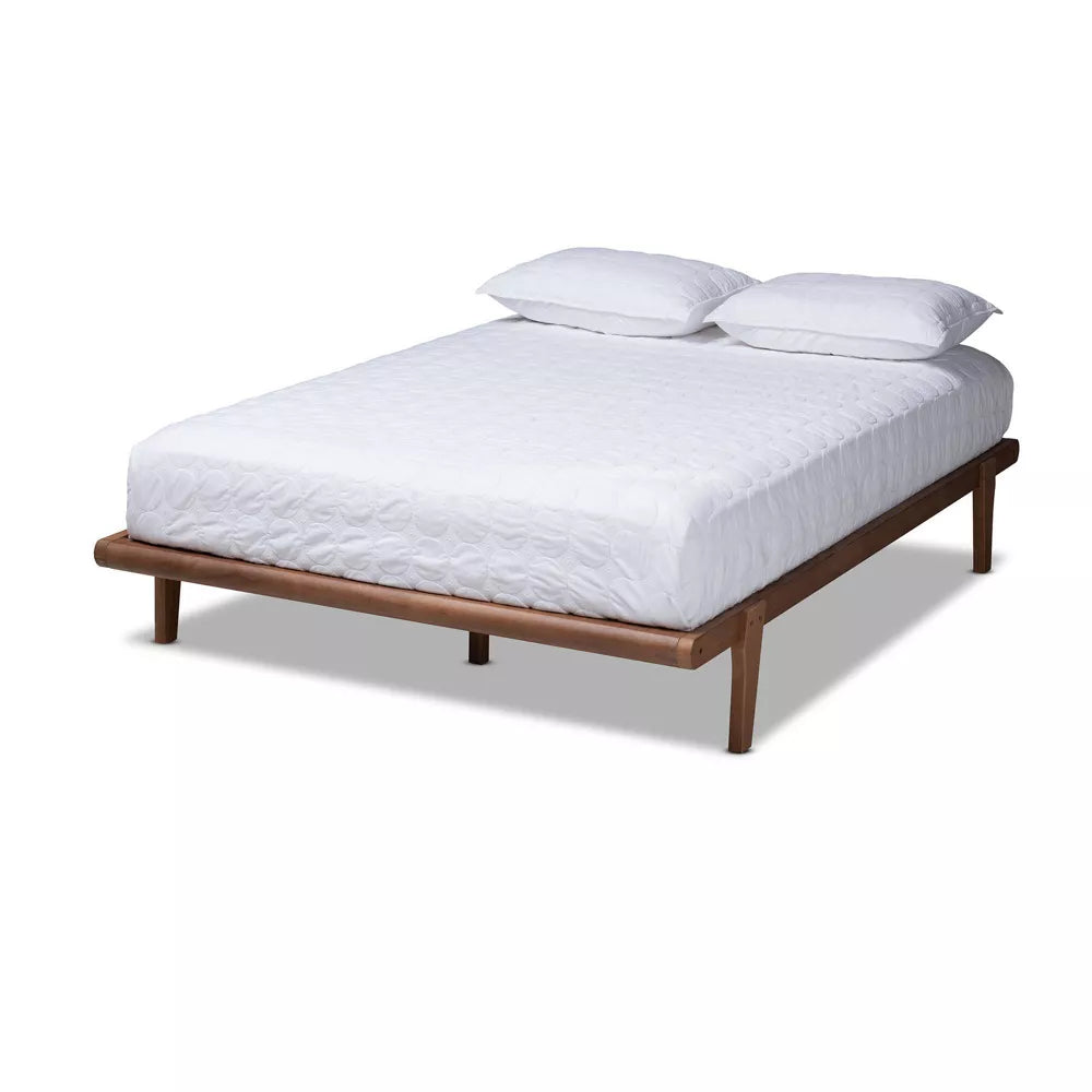 Kaia Finished Wood Platform Bed Frame Full - Baxton Studio