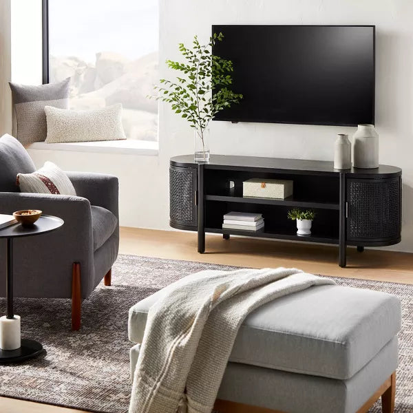 Portola Hills Caned Door TV Stand for TVs up to 60" - Threshold designed with Studio McGee