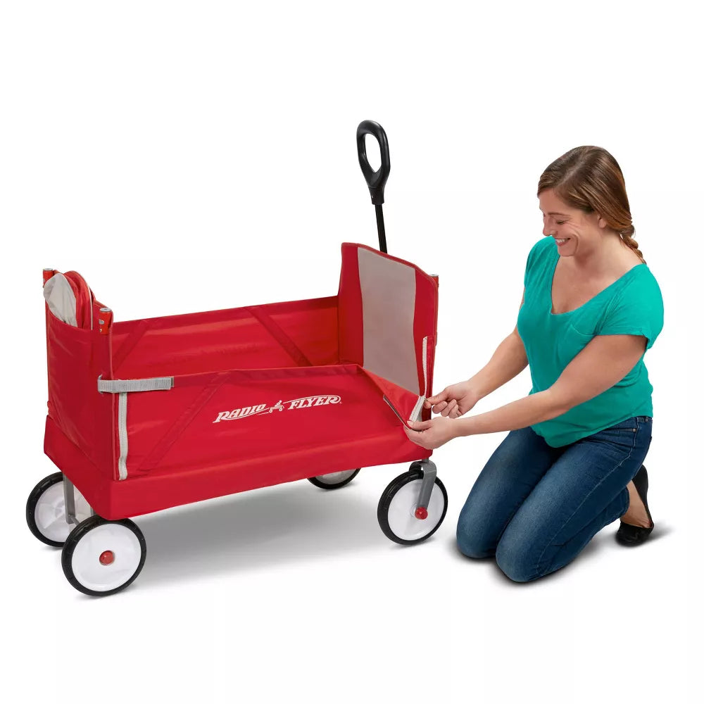 Radio Flyer 3 in 1 EZ Fold Wagon - Red