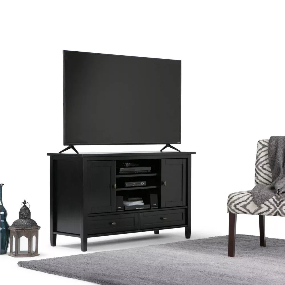 47" Norfolk Solid Wood TV Stand - WyndenHall-Black