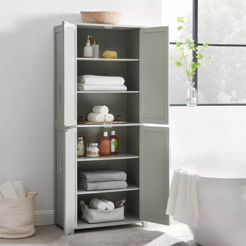 Savannah Tall Pantry Gray - Crosley