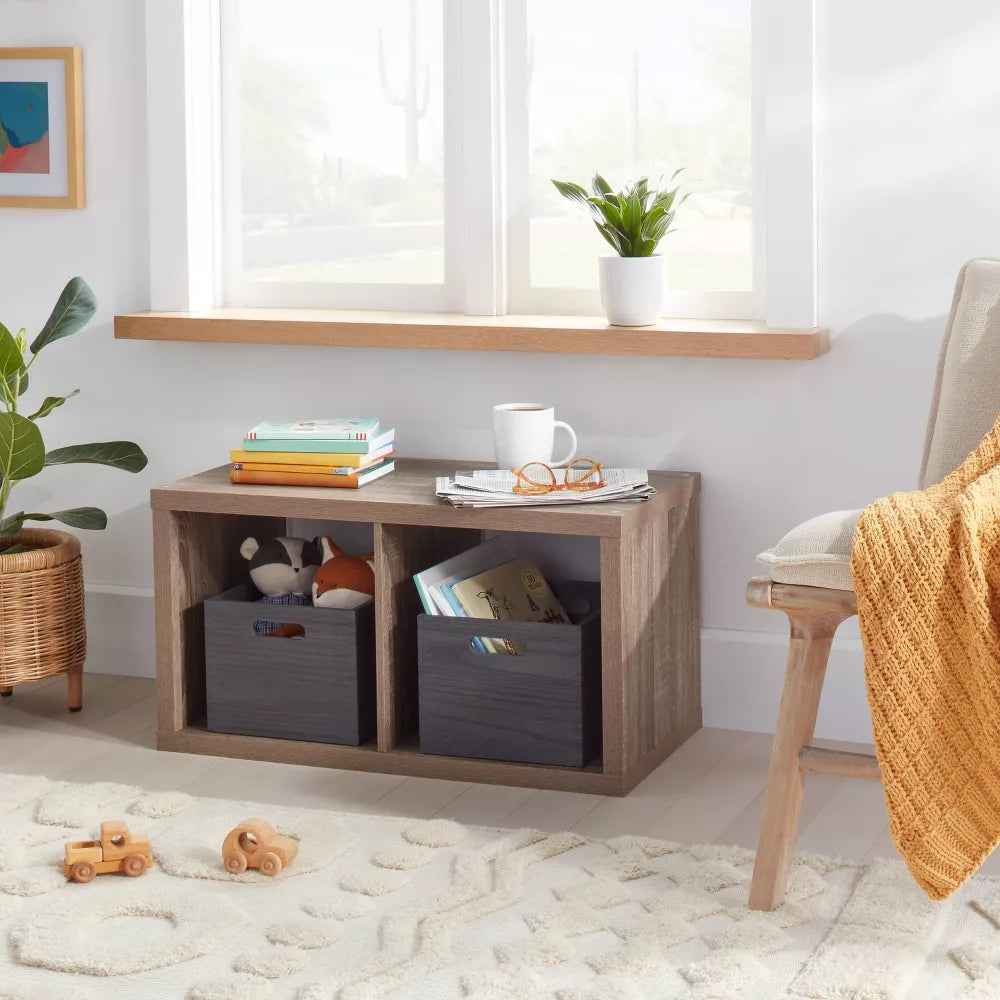2 Cube Organizer - Brightroom™weathered gray