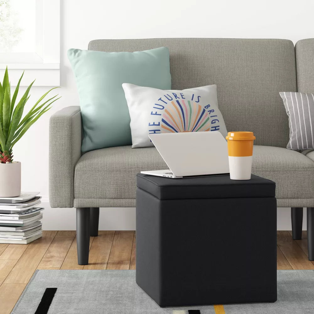 Storage Ottoman Black - Room Essentials