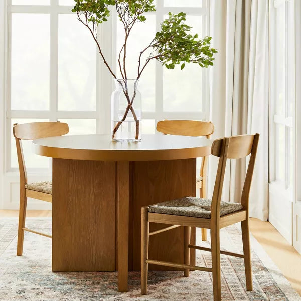 Logan Wood Dining Chair with Woven Seat - Threshold designed with Studio McGee