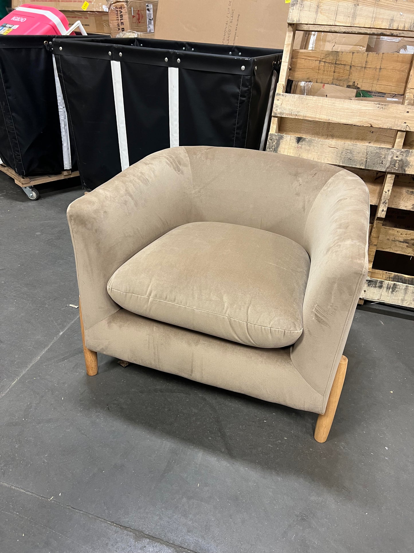 Elroy Accent Chair with Wooden Legs NO PILLOW - Threshold designed with Studio McGee