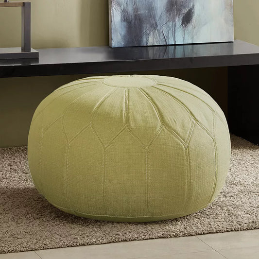 Madison Park Taylor Round Pouf Ottoman