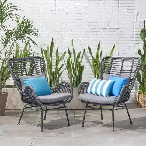 Montana Wicker Club Chairs