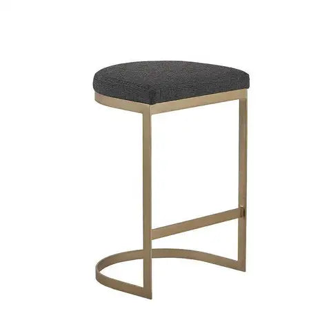 Madison Park Marc Charcoal/ Antique Gold Counter Stools