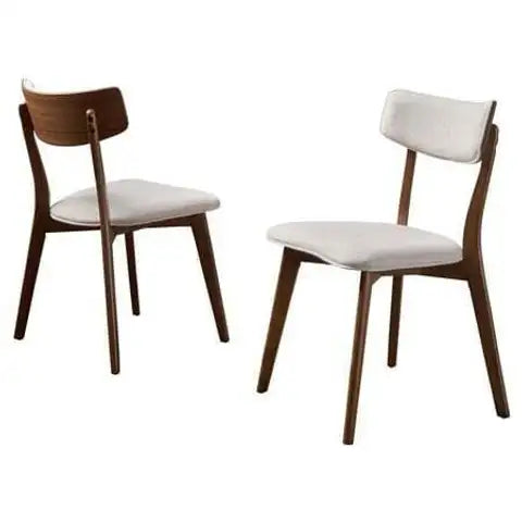 Chazz Mid Century Upholstered Dining Chairs (Set of 2)