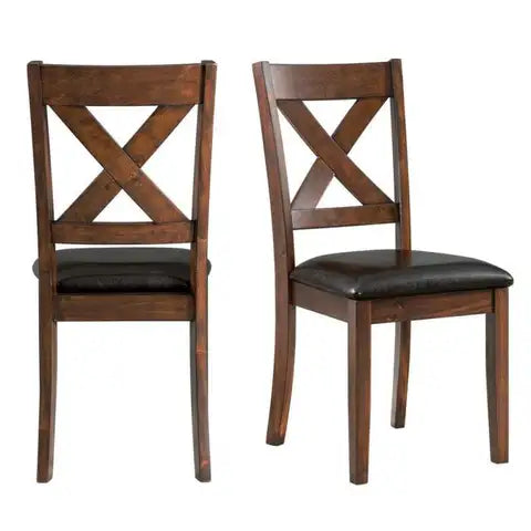 Picket House Furnishings Alexa Standard Height Side Chair Set in Cherry- Cherry