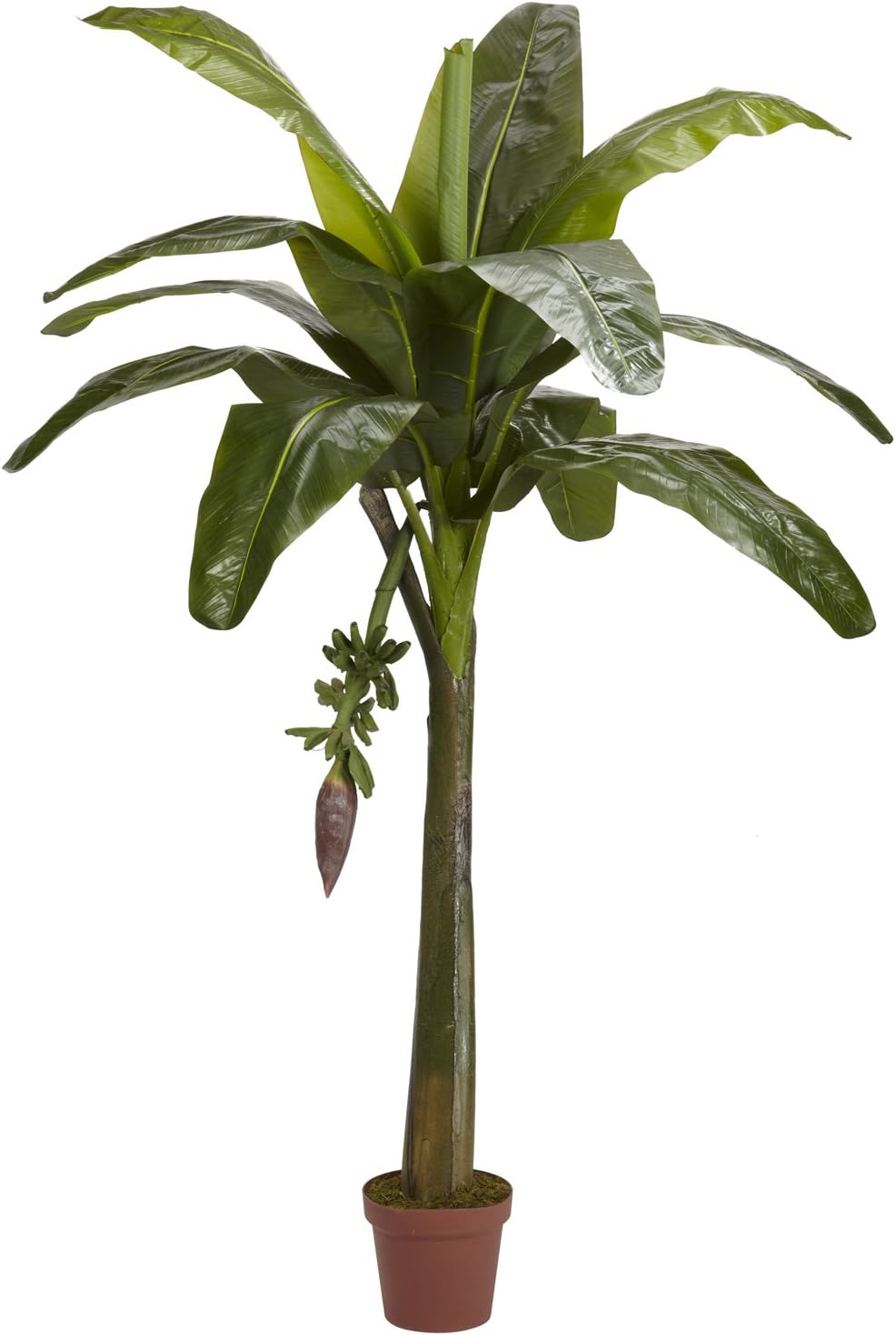 Nearly Natural 6ft. Banana Silk Tree (Real Touch)