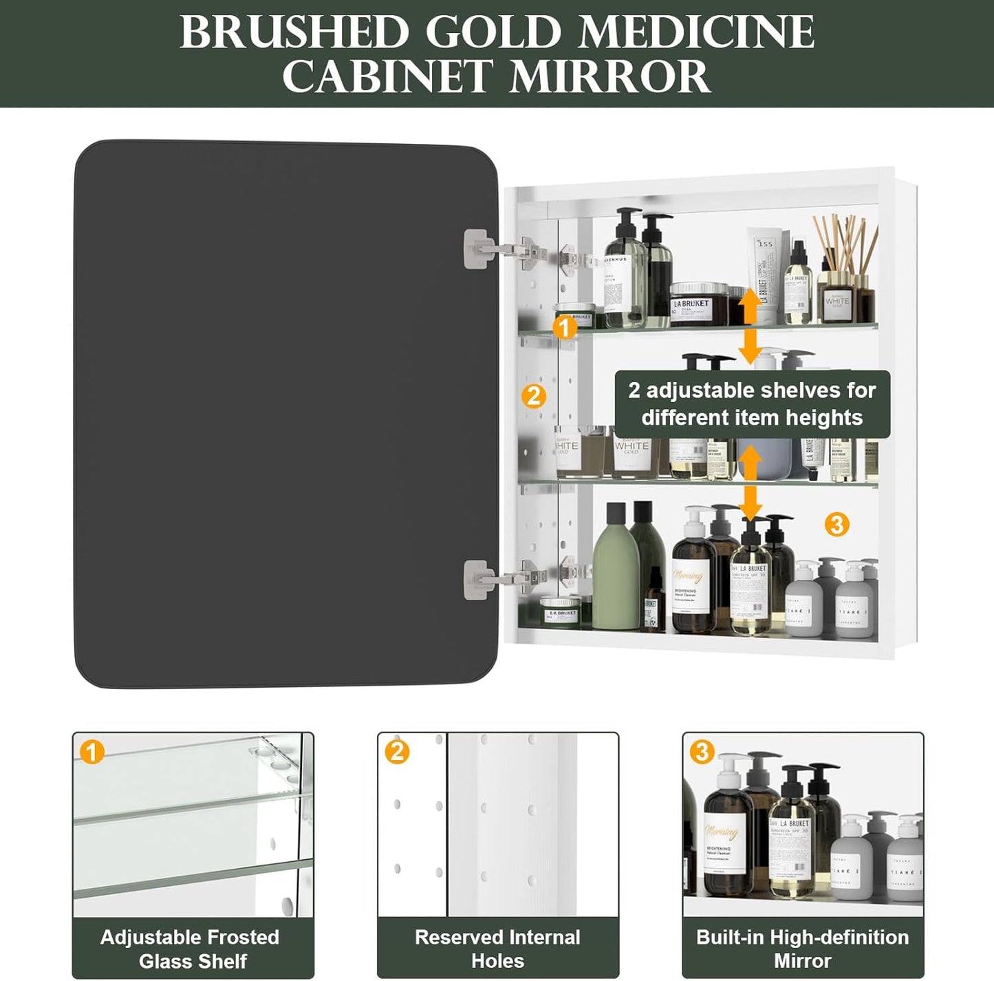 WallBeyond Bathroom Medicine Cabinet with Mirror