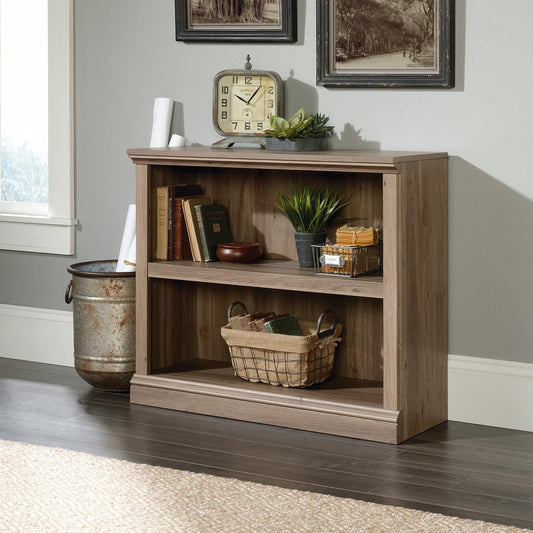 Two Shelf Bookshelf Salt Oak Sauder