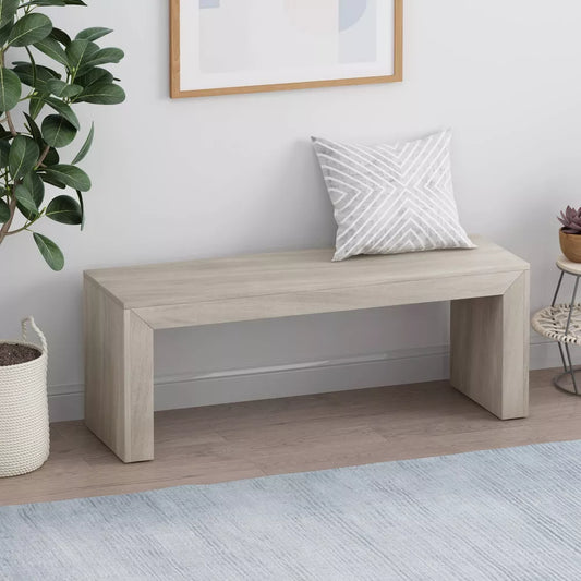 Palston Farmhouse Bench LIght Gray