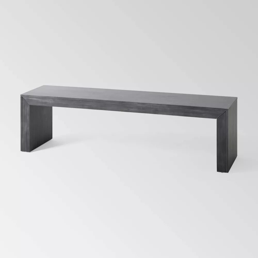 Pannell Farmhouse Dining Bench Black - Christopher Knight Home
