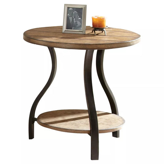 Denise End Table Oak - Steve Silver