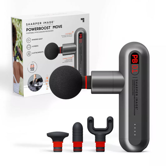 Sharper Image Powerboost Move Deep Tissue Travel Percussion Massager