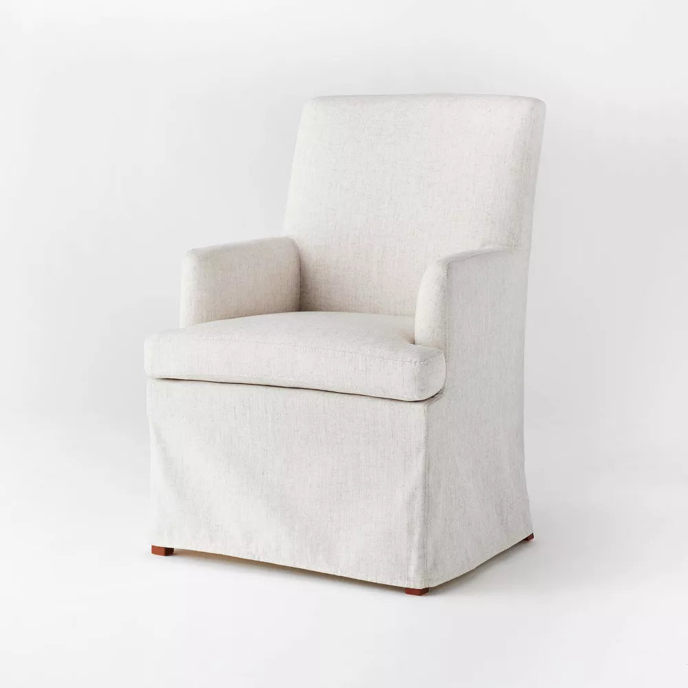 Upholstered Dining Chair Cream - Threshold designed with Studio McGee-Open Box