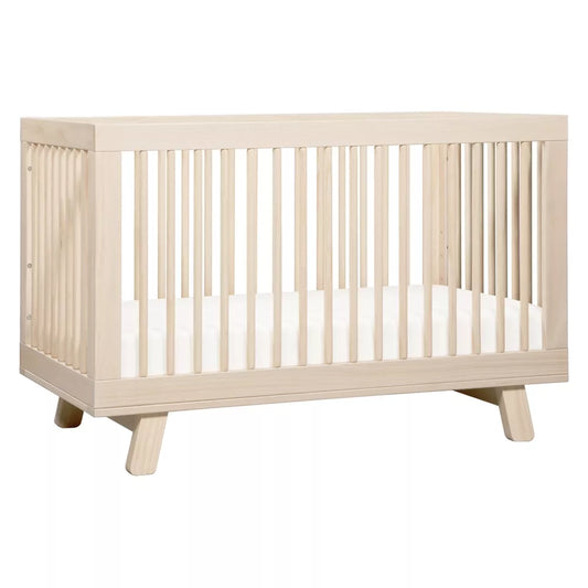 Babyletto Hudson 3-in-1 Convertible Crib with Toddler Rail -Washed Natural