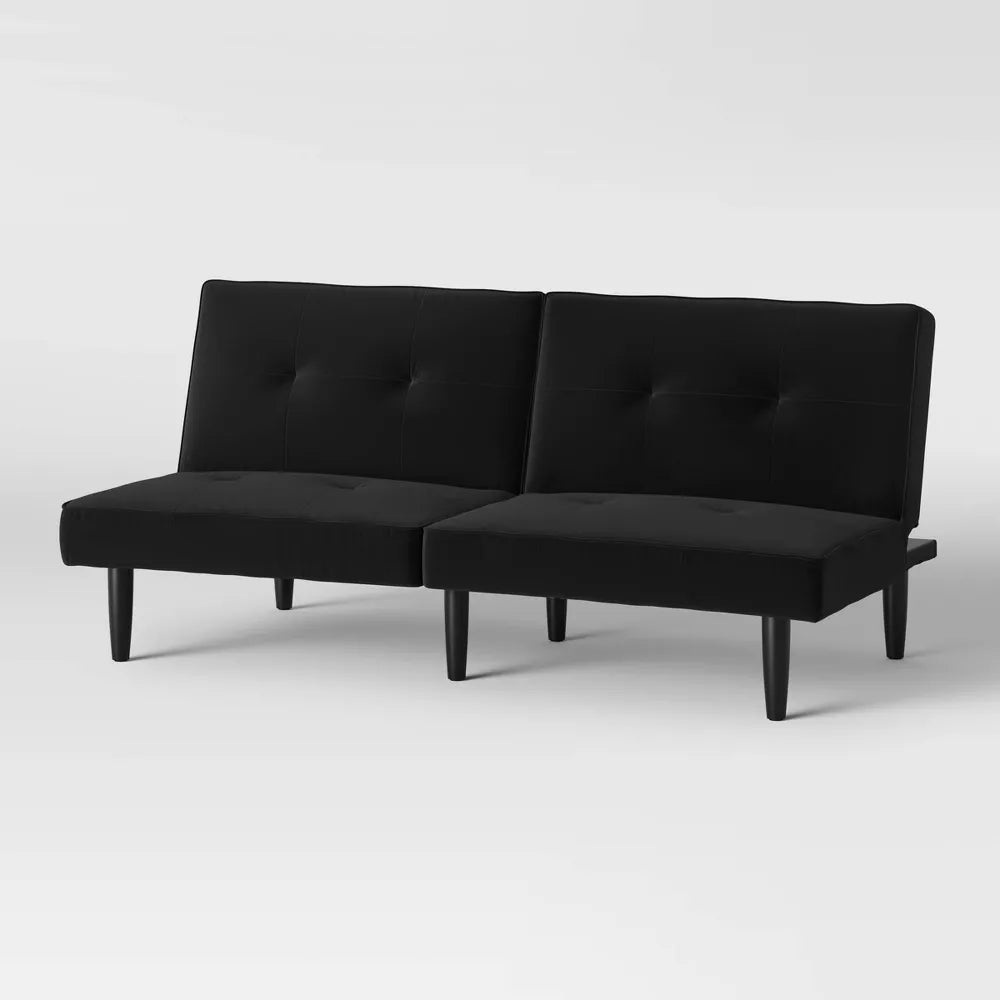 Futon Sofa Black- Room Essentials