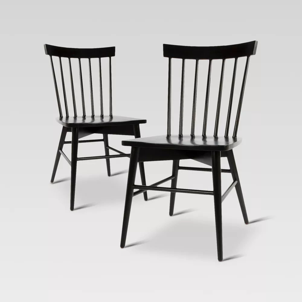 Set of 2 Windsor Dining Chair Black - Threshold
