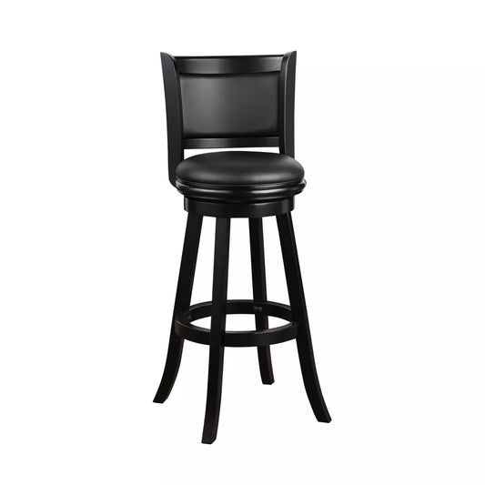 34" Extra Tall Augusta Swivel Barstool Black - Boraam