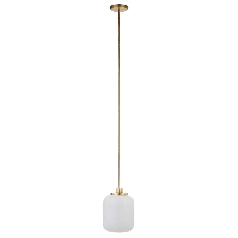 Hampton & Thyme 9.62" Wide Pendant: Industrial Chic, UL Listed, Metal Body, Adjustable Height