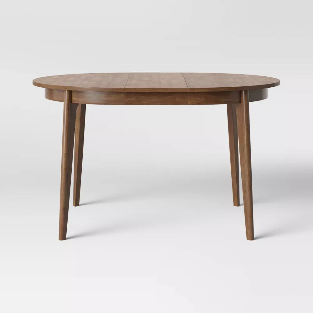 Astrid Mid-Century Round Extendable Dining Table Brown- Threshold