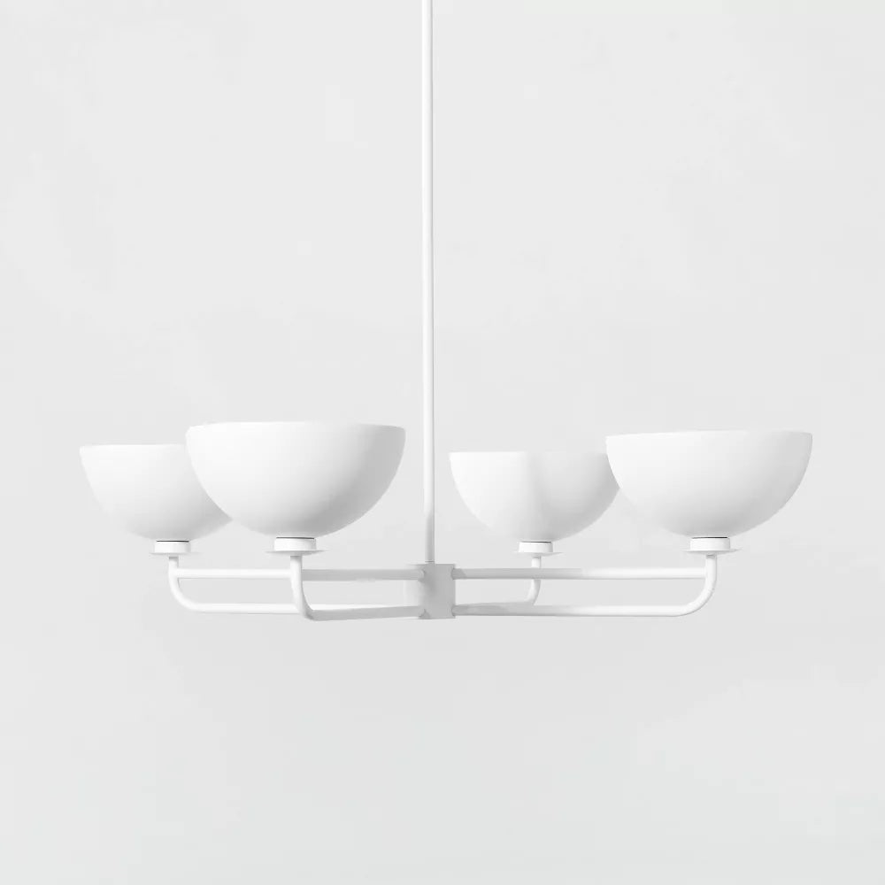 Dome Chandelier White -Threshold designed with Studio McGee