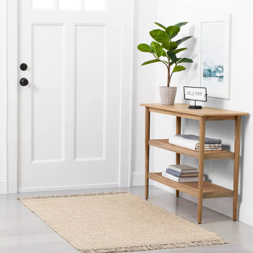 Wood & Cane Console Table - Hearth & Hand