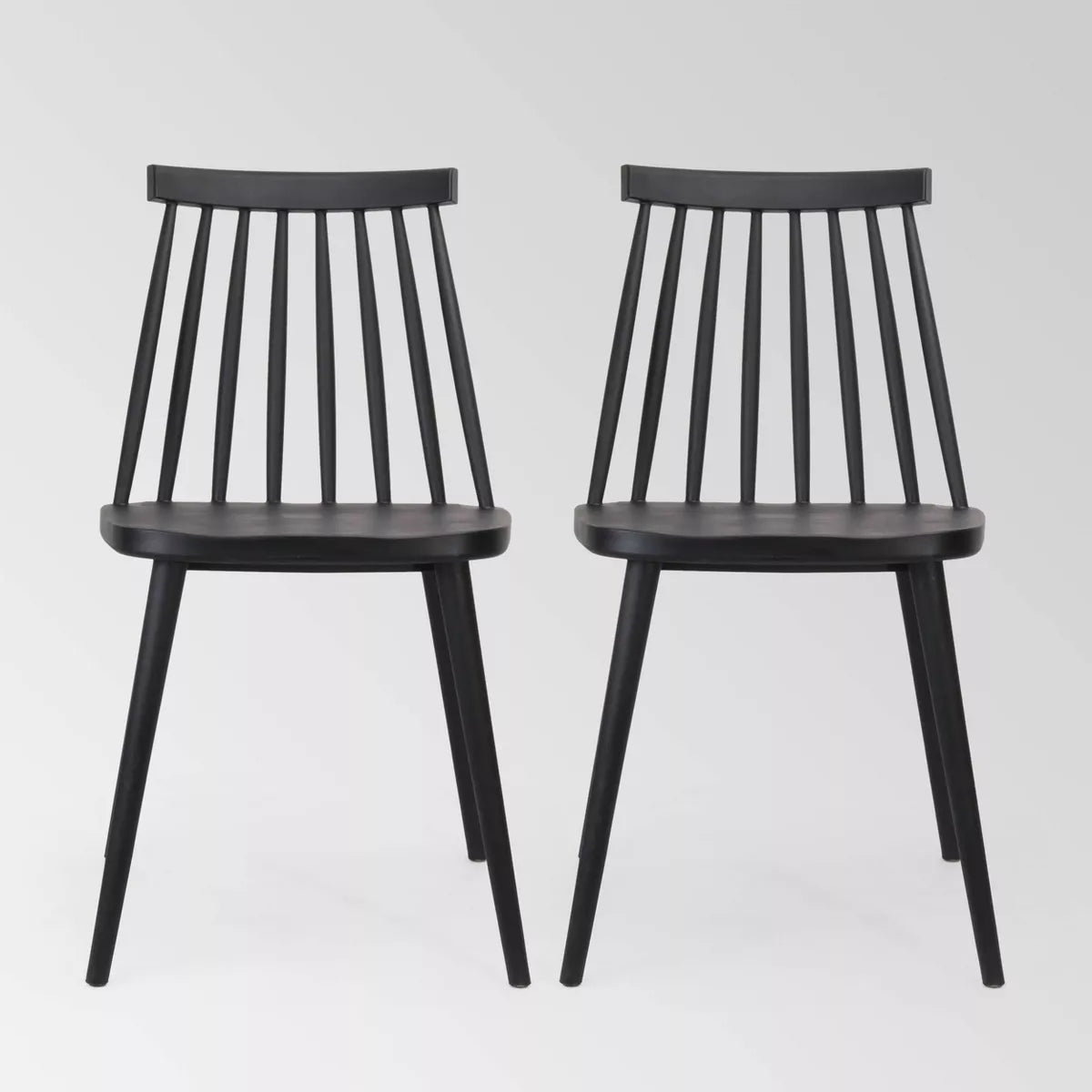 Set of 2 Dunsmuir Farmhouse Spindle-Back Dining Chairs - Christopher Knight Home