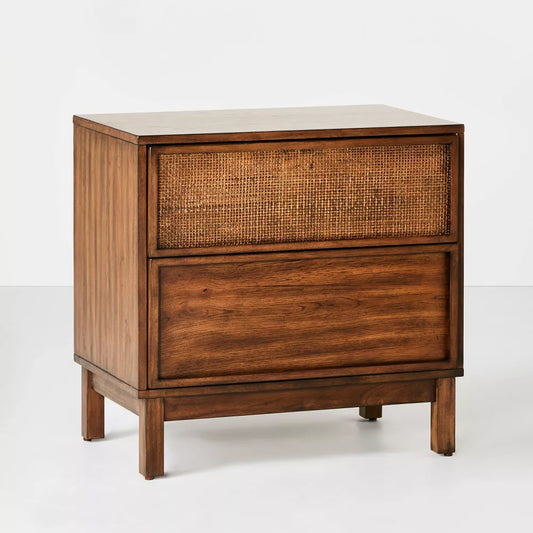 Cane Transitional Nightstand - Hearth & Hand