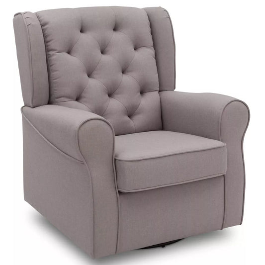 Delta Children Emma Nursery Glider Swivel Rocker Chair-French Gray