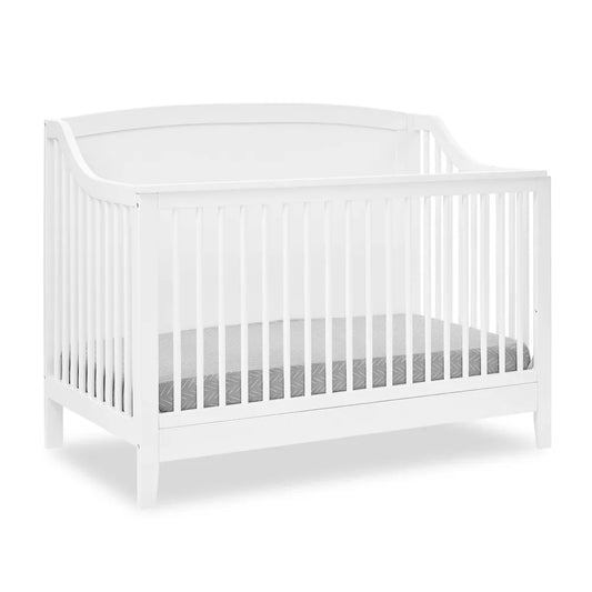 Delta Children Campbell 6-in-1 Convertible Crib Bianca White-OPEN BOX