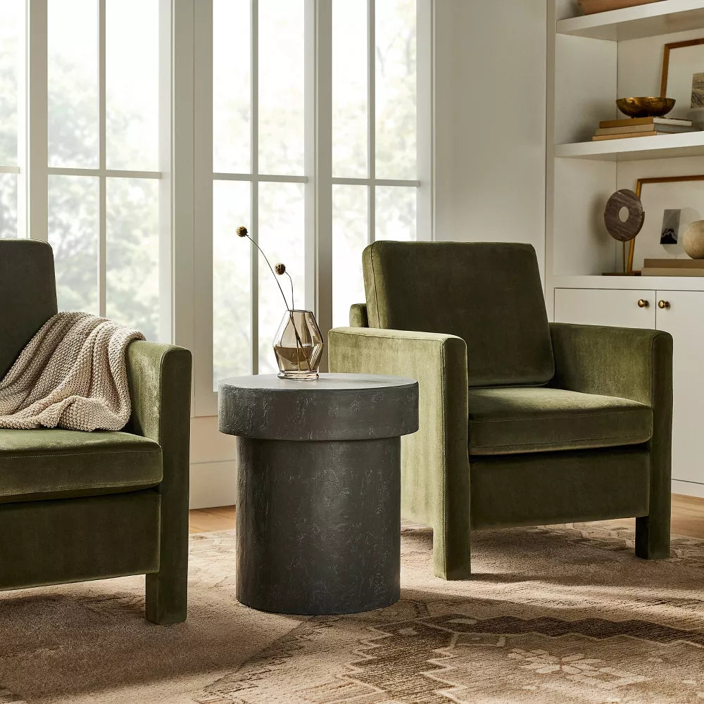 Bellfield Fully Upholstered Olive Accent Chair - Threshold with Studio McGee