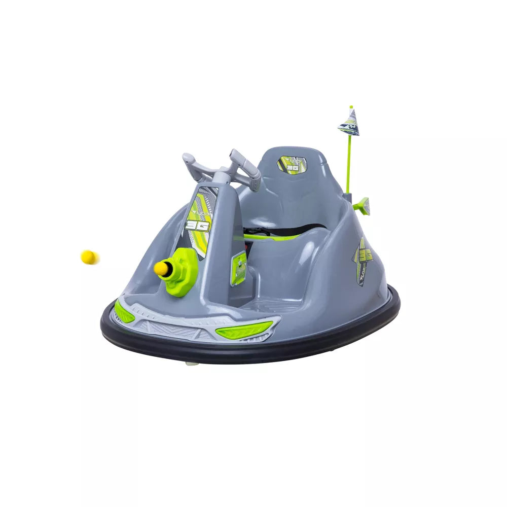 Flybar Blaster Bumper Powered Ride-On Car - Gray