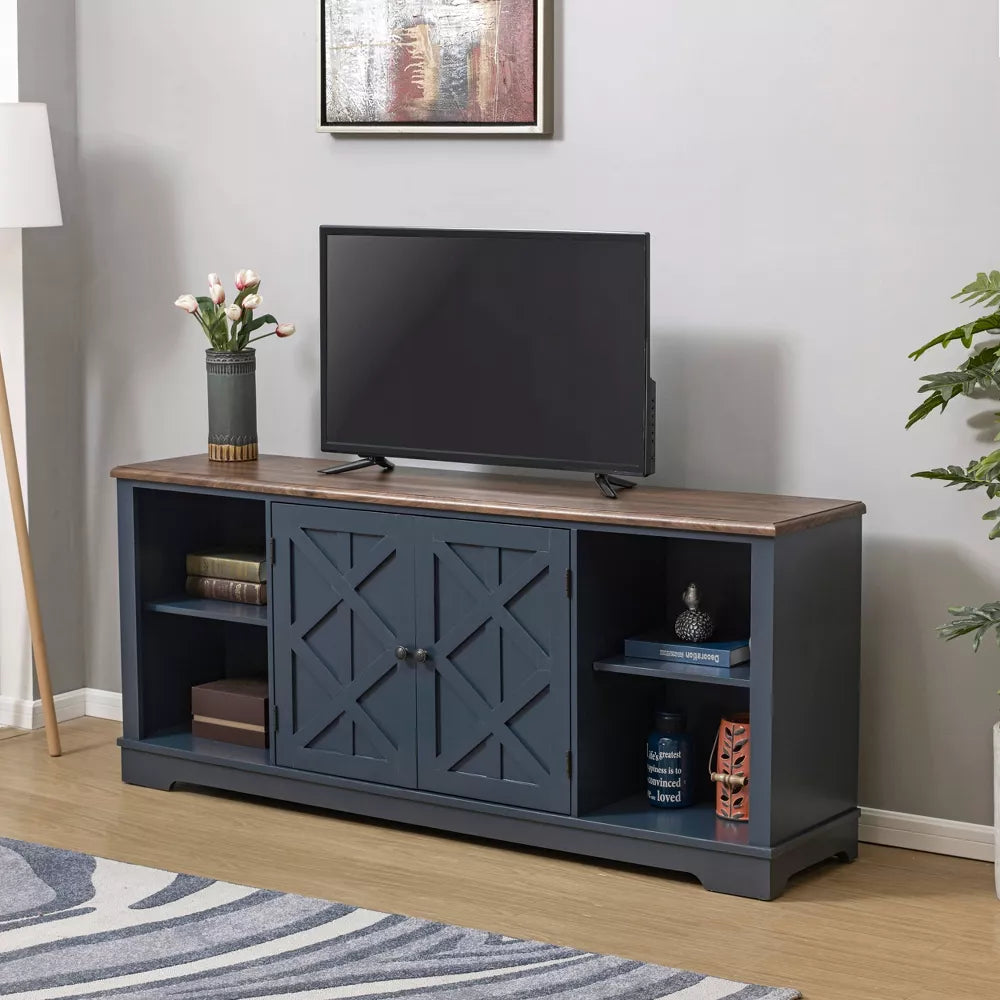 TV Stand for TVs Up To 75” - Home Essentials-Navy ALREADY BUILT MINOR DAMAGE
