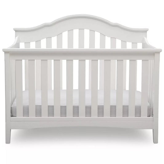 Delta Children Farmhouse 6-in-1 Convertible Crib Textured White