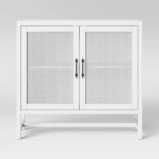 Warwick 2 Door Cabinet White - Threshold