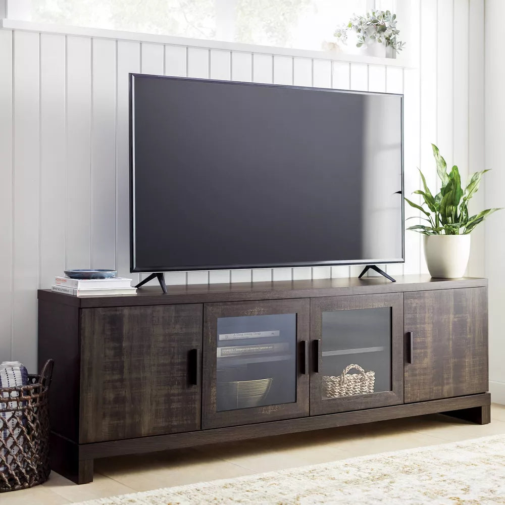 Storage TV Stand for TVs up to 75" Weathered Pine - Threshold